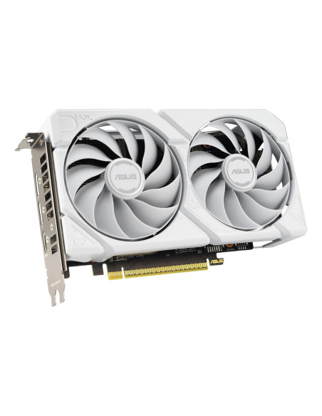 Graphics Card, ASUS, AMD, Radeon RX 9060 XT, 16 GB, GDDR6, PCI Express 5.0, Active, DUAL-RX9060XT-16G-WH