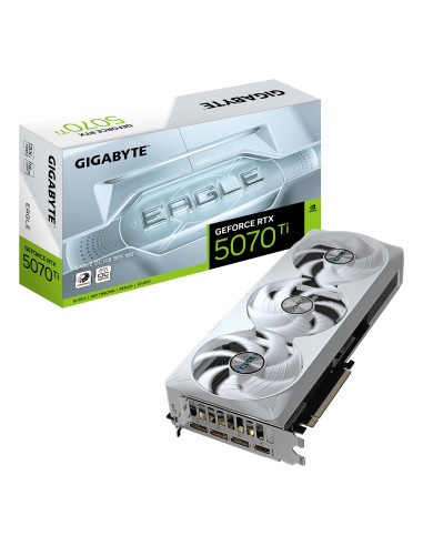 Graphics Card, GIGABYTE, NVIDIA, GeForce RTX 5070 Ti, 2542 MHz, 16 GB, GDDR7, 256 bit, PCI Express x16 5.0, Active, N507TEAGLEO