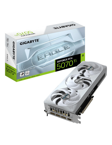 Graphics Card, GIGABYTE, NVIDIA, GeForce RTX 5070 Ti, 2542 MHz, 16 GB, GDDR7, 256 bit, PCI Express x16 5.0, Active, N507TEAGLEO