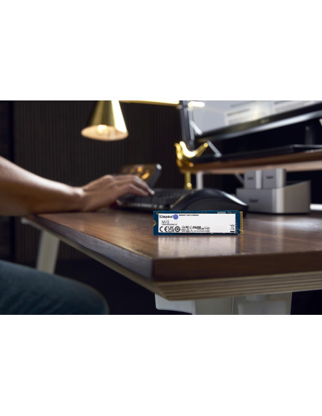 SSD, KINGSTON, NV3, 500GB, M.2, PCIE, NVMe, 3D NAND, Write speed 3000 MBytes/sec, Read speed 5000 MBytes/sec, TBW 160 TB, MTBF 