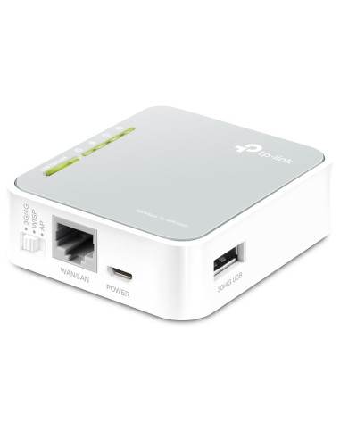 Wireless Router, TP-LINK, Portable 3G/4G Wireless N Router, Wi-Fi 4 (802.11n), Data speed 150 Mbit/s, Ethernet WAN Yes, Etherne