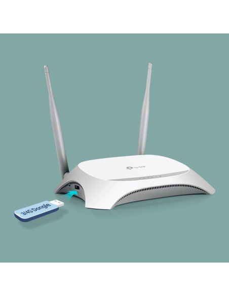 Wireless Router, TP-LINK, TL-MR3420, Wi-Fi 4 (802.11n), Data speed 300 Mbit/s, Ethernet WAN Yes, WAN connection type RJ-45, Eth