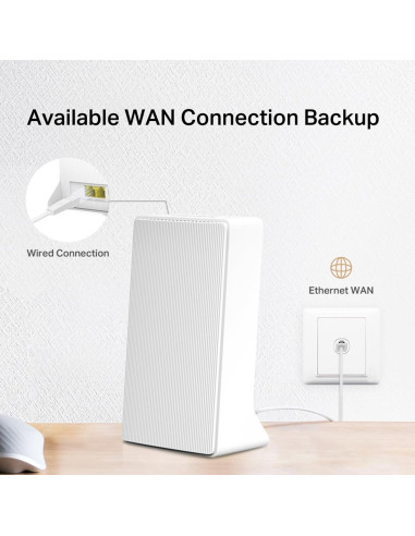 Wireless Router, MERCUSYS, Router, LAN WAN ports 1, 4G, MB130-4G