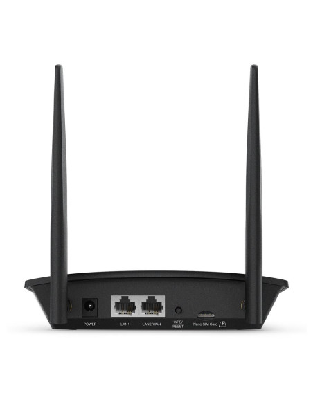 Wireless Router, TP-LINK, TL-MR100, Wi-Fi 4 (802.11n), Data speed 300 Mbit/s, Ethernet WAN Yes, SIM card slot Yes, WAN connecti