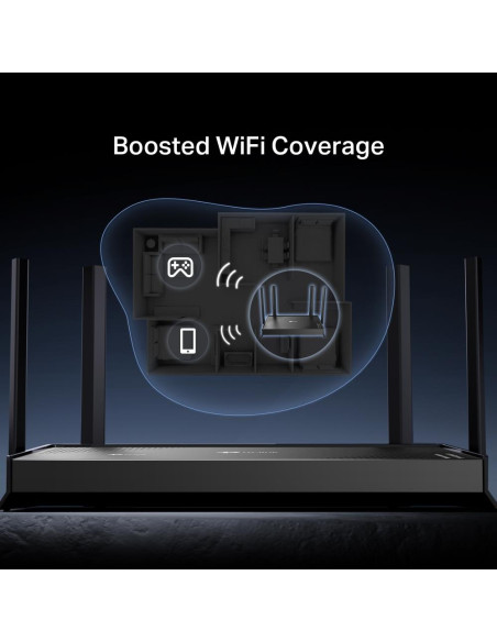 Wireless Router, TP-LINK, 3600 Mbps, Number of antennas 4, ARCHERBE220