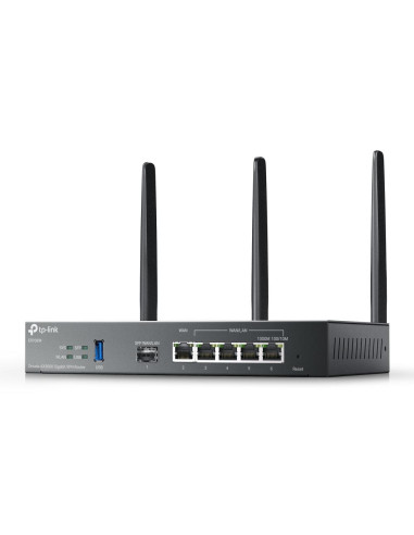 Wireless Router, TP-LINK, Omada AX3000 Gigabit VPN Router, Data speed 3000 Mbit/s, Ethernet WAN Yes, WAN connection type SFP, E