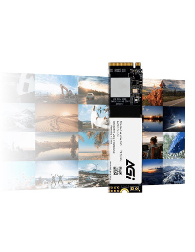 SSD, AGI, 300xTBW rating, MTBF 1600000 h, Read speed 3000 MB/s, Write speed 1400 MB/s, NVMe Yes, PCI Express 3.0, M.2, 512 GB, 