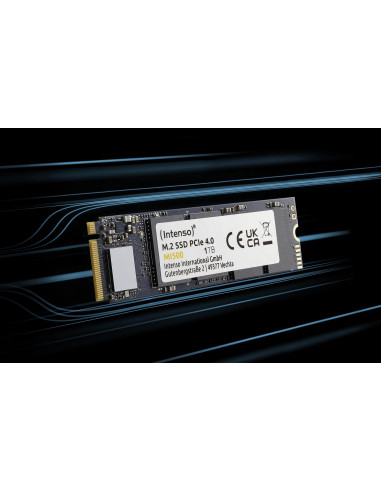 SSD, INTENSO, MI500, 500GB, M.2, NVMe, 3D NAND, Write speed 4000 MBytes/sec, Read speed 5300 MBytes/sec, 4mm, TBW 300 TB, MTBF 