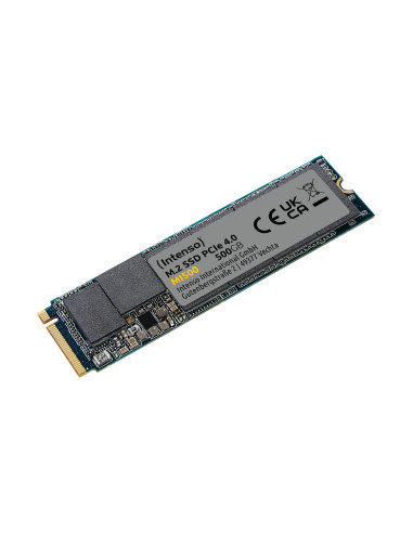 SSD, INTENSO, MI500, 500GB, M.2, NVMe, 3D NAND, Write speed 4000 MBytes/sec, Read speed 5300 MBytes/sec, 4mm, TBW 300 TB, MTBF 