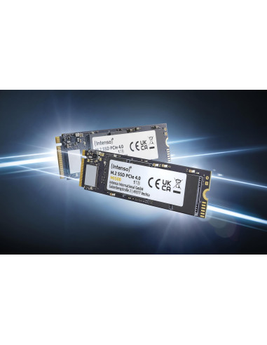 SSD, INTENSO, MI500, 1TB, M.2, NVMe, 3D NAND, Write speed 4500 MBytes/sec, Read speed 5300 MBytes/sec, 4mm, TBW 600 TB, MTBF 15