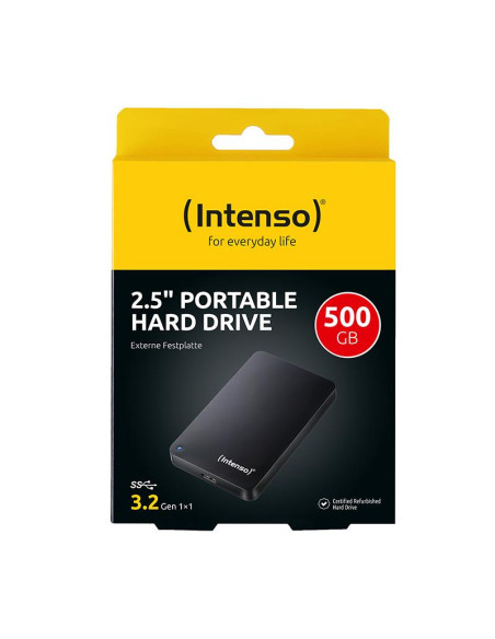 External HDD, INTENSO, 500GB, USB 3.0, Colour Black, 6021530