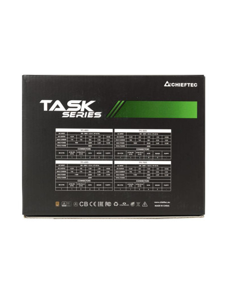 Power Supply, CHIEFTEC, 700 Watts, Efficiency 80 PLUS BRONZE, PFC Active, TPS-700S