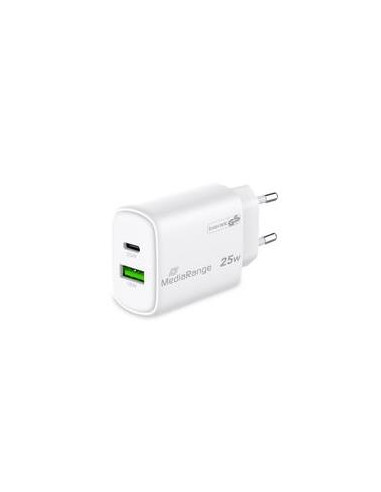 POWER ADAPTER USB/USB-C 25W/FAST MRMA112-2 MEDIARANGE