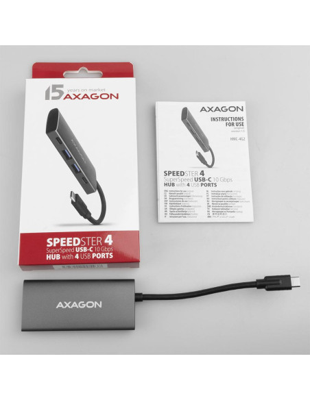 I/O HUB USB3.2 4PORT/0.13M HMC-4G2 AXAGON