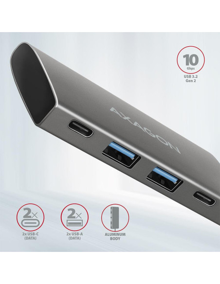 I/O HUB USB3.2 4PORT/0.13M HMC-4G2 AXAGON