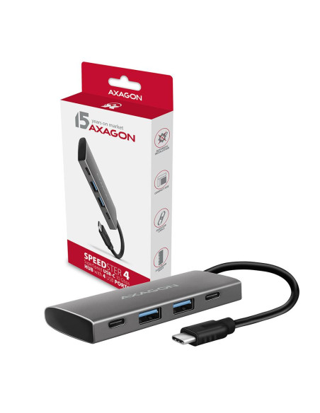 I/O HUB USB3.2 4PORT/0.13M HMC-4G2 AXAGON