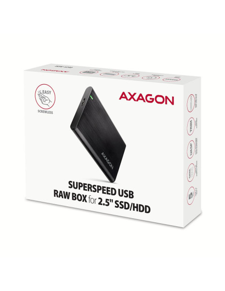 HDD ACC ENCLOSURE 2.5"/USB3.2 EE25-A6M AXAGON