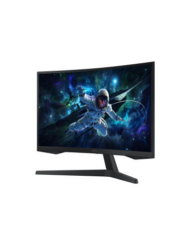 LCD Monitor, SAMSUNG, 27 ", 2560 x 1440 pixels, Wide Quad HD, Native aspect ratio 16:9, LED, Curved, LS27CG554EUXEN