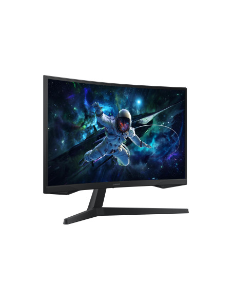 LCD Monitor, SAMSUNG, 27 ", 2560 x 1440 pixels, Wide Quad HD, Native aspect ratio 16:9, LED, Curved, LS27CG554EUXEN