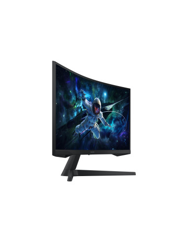 LCD Monitor, SAMSUNG, 27 ", 2560 x 1440 pixels, Wide Quad HD, Native aspect ratio 16:9, LED, Curved, LS27CG554EUXEN