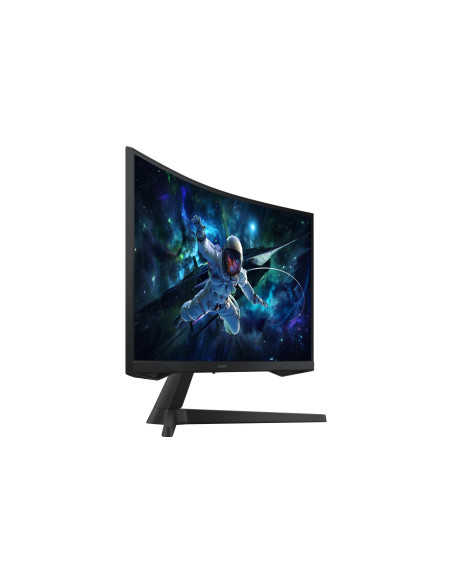 LCD Monitor, SAMSUNG, 27 ", 2560 x 1440 pixels, Wide Quad HD, Native aspect ratio 16:9, LED, Curved, LS27CG554EUXEN
