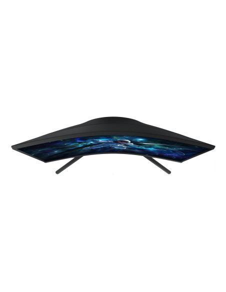 LCD Monitor, SAMSUNG, LS27CG552EUXEN, 27", Gaming/Curved, Panel VA, 2560x1440, 16:9, 165 Hz, Matte, 1 ms, Height adjustable, Co
