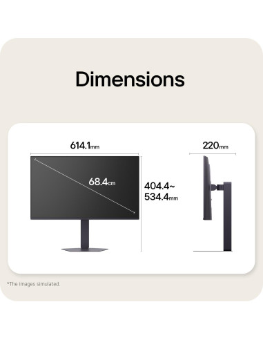 LCD Monitor, LG, 27 ", 1920 x 1080 pixels, Full HD, Native aspect ratio 16:9, LCD, Flat, 27G550B-B