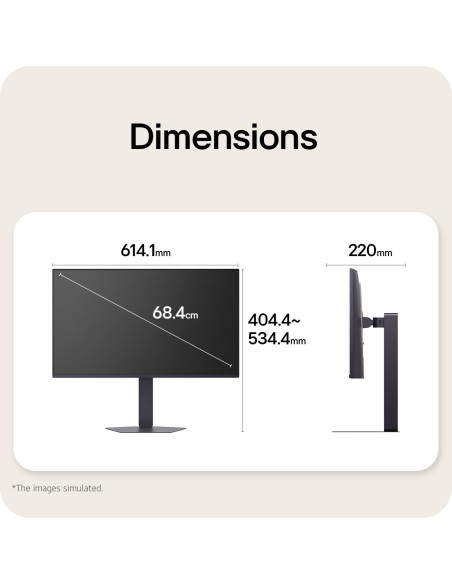 LCD Monitor, LG, 27 ", 1920 x 1080 pixels, Full HD, Native aspect ratio 16:9, LCD, Flat, 27G550B-B