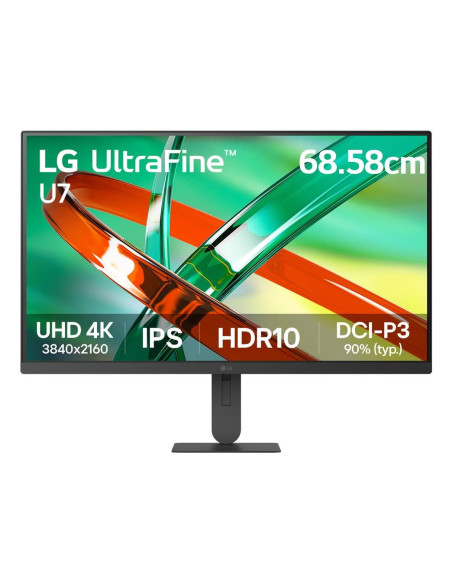 LCD Monitor, LG, 27 ", 3840 x 2160 pixels, 4K Ultra HD, Native aspect ratio 16:9, LCD, Flat, 27U710B-B