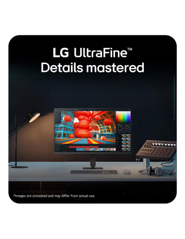 LCD Monitor, LG, 27 ", 3840 x 2160 pixels, 4K Ultra HD, Native aspect ratio 16:9, LCD, Flat, 27U710B-B