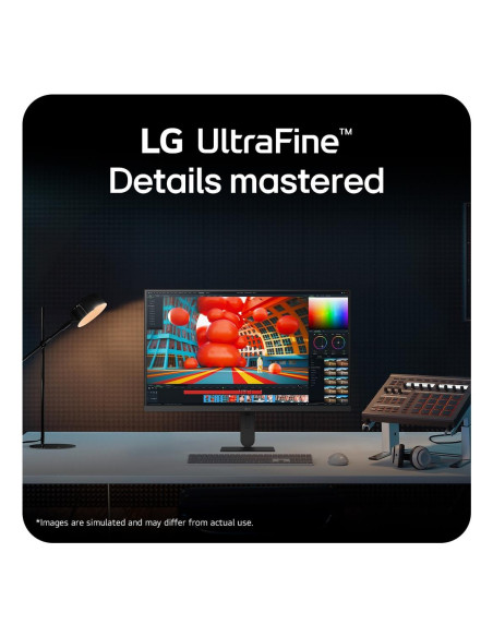 LCD Monitor, LG, 27 ", 3840 x 2160 pixels, 4K Ultra HD, Native aspect ratio 16:9, LCD, Flat, 27U710B-B