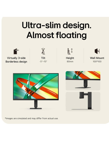 LCD Monitor, LG, 27 ", 3840 x 2160 pixels, 4K Ultra HD, Native aspect ratio 16:9, LCD, Flat, 27U710B-B