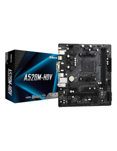 Mainboard, ASROCK, AMD A520, SAM4, Micro-ATX, Memory DDR4, Memory slots 2, 1xPCI-Express 3.0 1x, 1xPCI-Express 3.0 16x, 1xM.2, 