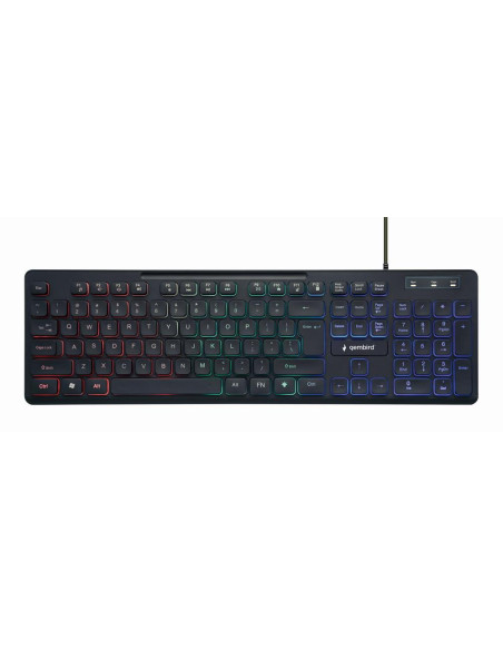 KEYBOARD MULTIMEDIA USB ENG/BLACK KB-UML-02 GEMBIRD