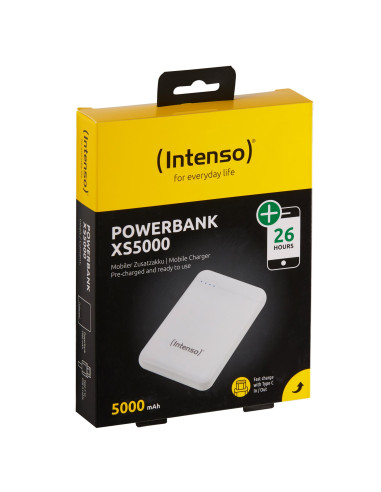 POWER BANK USB 5000MAH/WHITE 7313522 INTENSO