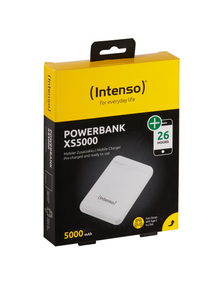 POWER BANK USB 5000MAH/WHITE 7313522 INTENSO