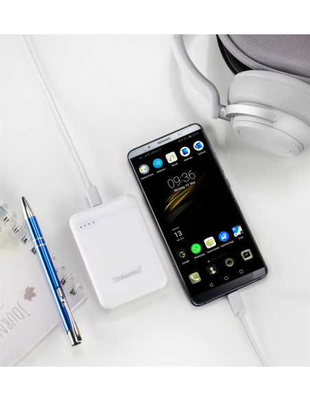 POWER BANK USB 5000MAH/WHITE 7313522 INTENSO