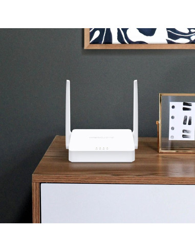 Wireless Router, MERCUSYS, Wi-Fi 4 (802.11n), Data speed 300 Mbit/s, Ethernet WAN Yes, WAN connection type RJ-45, Ethernet LAN 