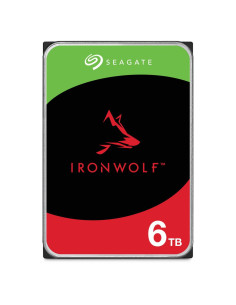 HDD, SEAGATE, IronWolf, 6TB, SATA, 256 MB, 5400 rpm, Discs/Heads 4/8, 3,5", ST6000VN006