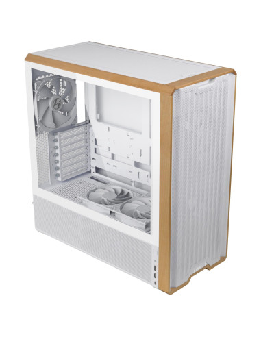 Case, LIAN LI, ATX/EATX/SSI EEB, White/Wood, Midi Tower, PC, Lian Li Lancool LAN217W White (G99.LAN217W.00), G99.LAN217W.00