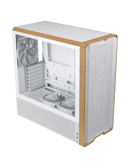 Case, LIAN LI, ATX/EATX/SSI EEB, White/Wood, Midi Tower, PC, Lian Li Lancool LAN217W White (G99.LAN217W.00), G99.LAN217W.00