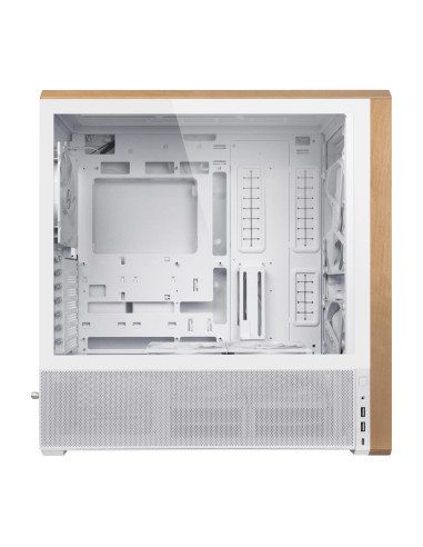 Case, LIAN LI, ATX/EATX/SSI EEB, White/Wood, Midi Tower, PC, Lian Li Lancool LAN217W White (G99.LAN217W.00), G99.LAN217W.00
