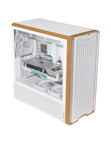 Case, LIAN LI, ATX/micro ATX/EATX/SSI EEB, White, Midi Tower, LANCOOL 217, G99.LAN217W.00
