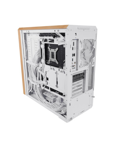 Case, LIAN LI, ATX/EATX/SSI EEB, White/Wood, Midi Tower, PC, Lian Li Lancool LAN217W White (G99.LAN217W.00), G99.LAN217W.00