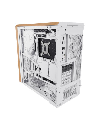 Case, LIAN LI, ATX/EATX/SSI EEB, White/Wood, Midi Tower, PC, Lian Li Lancool LAN217W White (G99.LAN217W.00), G99.LAN217W.00