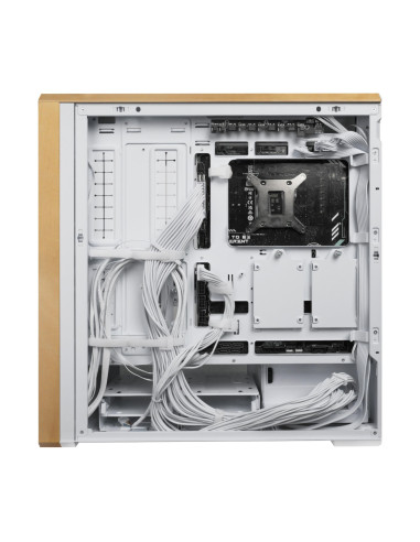 Case, LIAN LI, ATX/EATX/SSI EEB, White/Wood, Midi Tower, PC, Lian Li Lancool LAN217W White (G99.LAN217W.00), G99.LAN217W.00