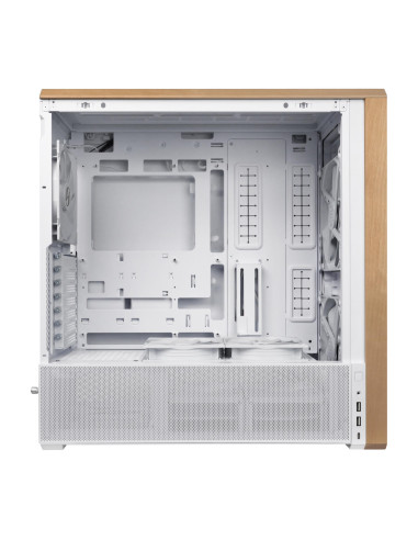Case, LIAN LI, ATX/EATX/SSI EEB, White/Wood, Midi Tower, PC, Lian Li Lancool LAN217W White (G99.LAN217W.00), G99.LAN217W.00