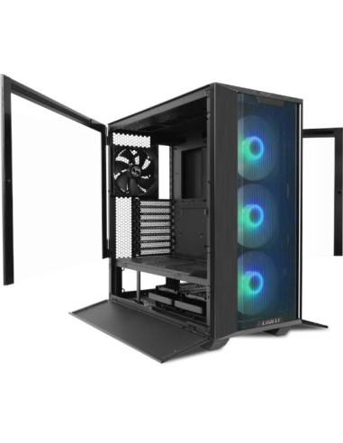 Case, LIAN LI, ATX/micro ATX/Mini-ITX/EATX, Black/Transparent, Midi Tower, PC, Lian Li Lancool III RGB Black (G99.LAN3RX.00), G