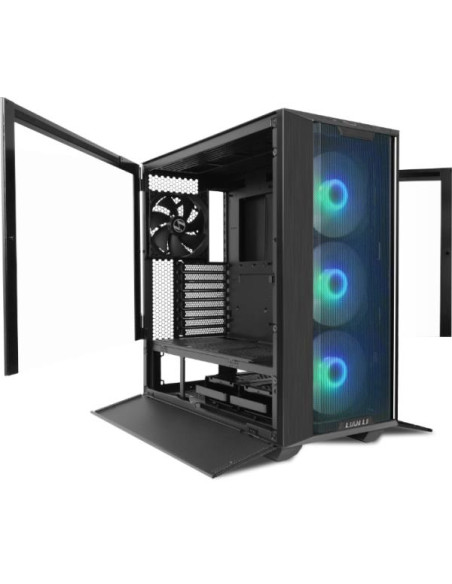 Case, LIAN LI, ATX/micro ATX/Mini-ITX/EATX, Black/Transparent, Midi Tower, PC, Lian Li Lancool III RGB Black (G99.LAN3RX.00), G