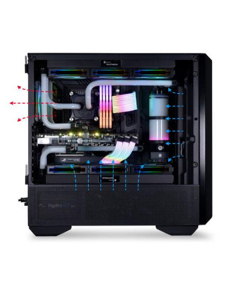 Case, LIAN LI, ATX/micro ATX/Mini-ITX/EATX, Black/Transparent, Midi Tower, PC, Lian Li Lancool III RGB Black (G99.LAN3RX.00), G